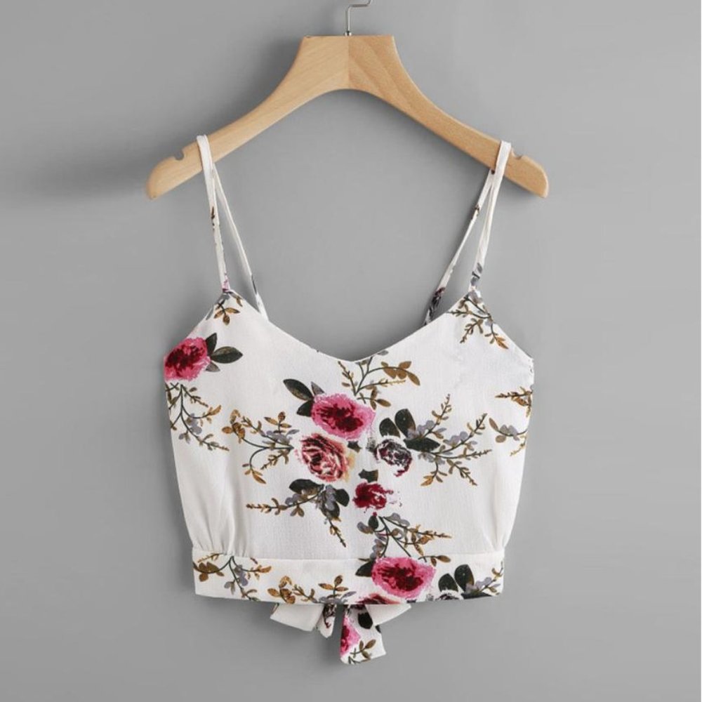Crop Tops - Summer Crop Tops - Floral Crop Tops